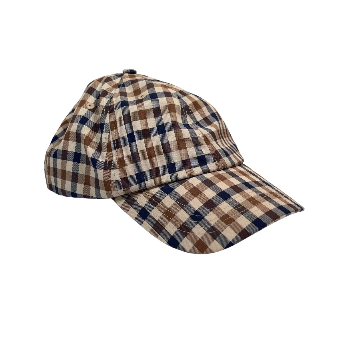 Mens Aquascutum Classic House Check Casual Baseball Cap Hat One Size Fits  All