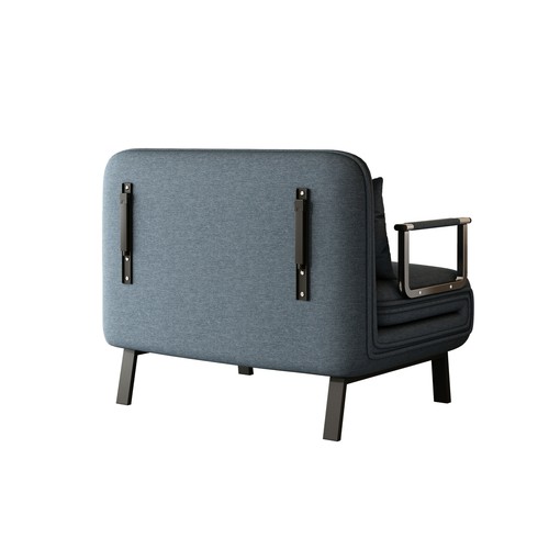 39?? Convertible Chair Bed, Tri-Fold Sofa Bed with Adjustable Backrest & Pillow, - Picture 6 of 12