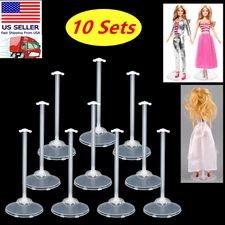 10 Pcs Doll Stand Display Holder for 11.5'' & 12 inch Doll Model Rack Support
