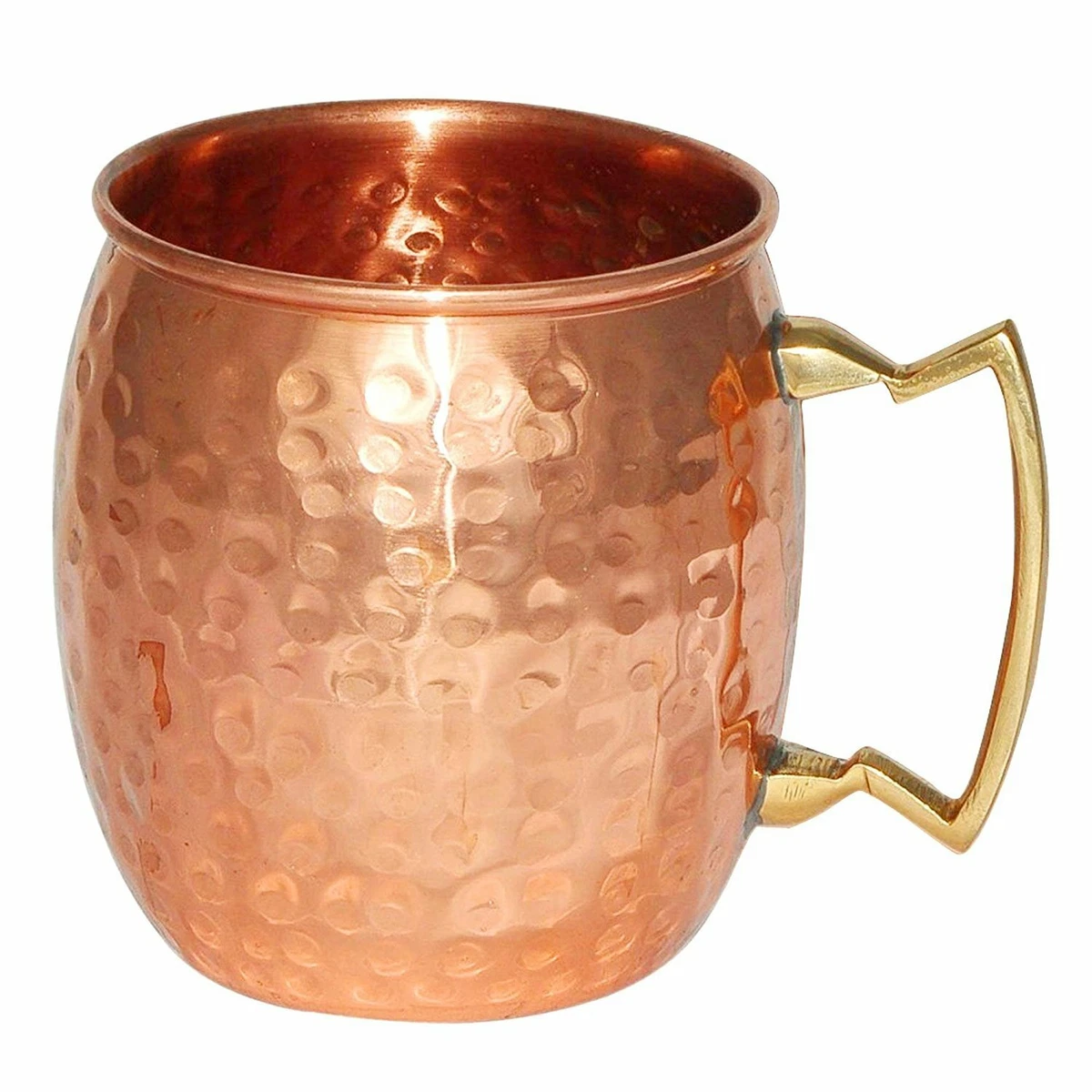 100% Copper Moscow Mule Mug, Hammered Printed Coffee/Beer/vodka Cup 470 ml