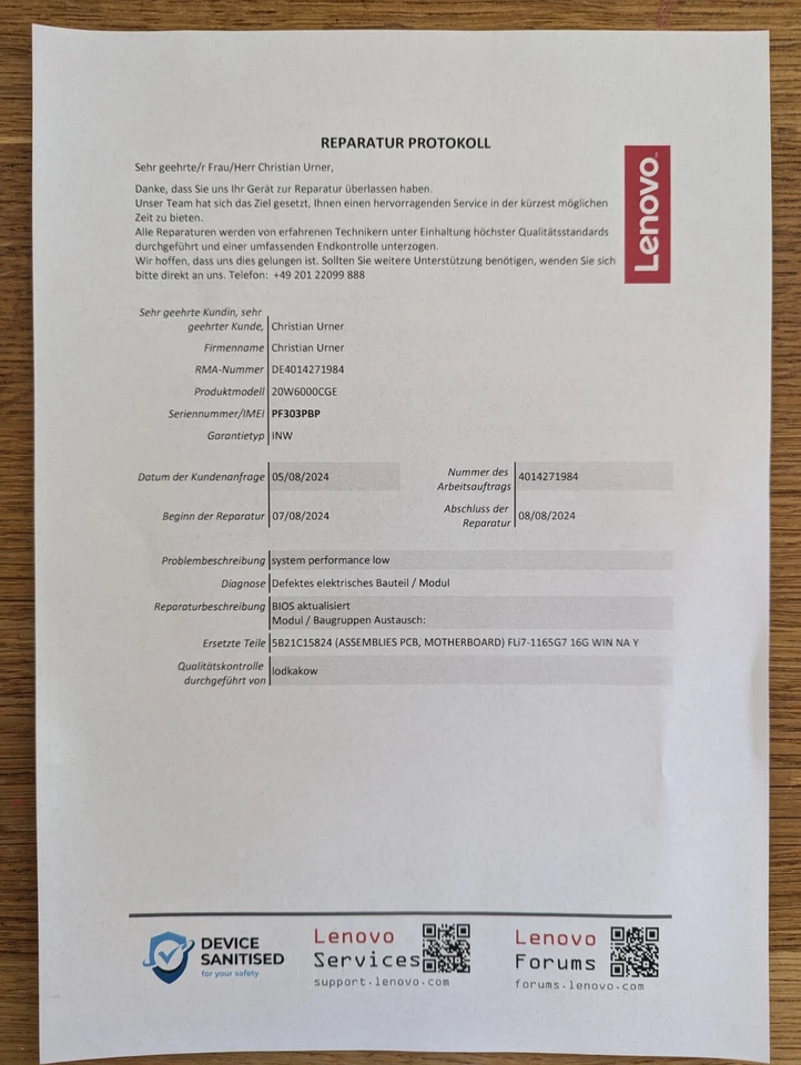 Lenovo ThinkPad P15v G1 · i7-1165G7 · 32GB · 512GB, Foto 4 von 5