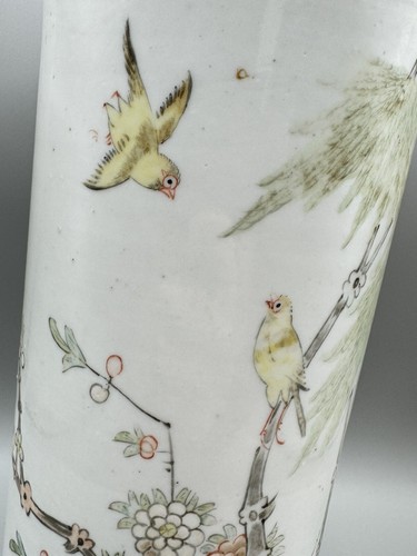 Antique 19 / 20th c Hat stand Qianjiang Porcelain vase Late Qing or Republic - Picture 2 of 10