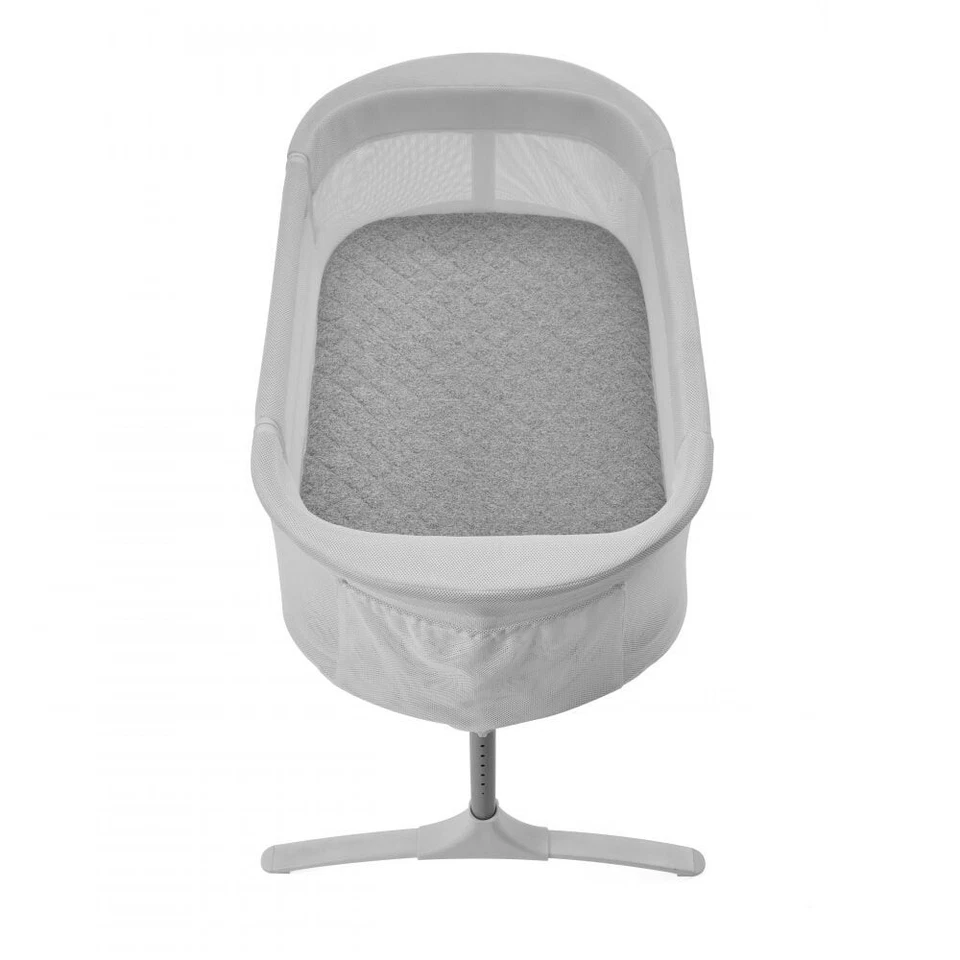 Sábana bajera y mesita de noche para bebé - gris Foto 2 de 4