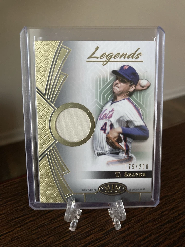 2023 Topps Tier One Legends Relics /200 Tom Seaver #T1LR-TS HOF GOAT RARE METS - Image 3 of 3