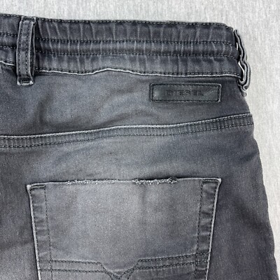 Diesel Jogg Jeans Womens 27x30 Black Distressed Krailey R-Ne Diesel Jogg Jeans Womens 27x30 Black Distressed Krailey R-Ne