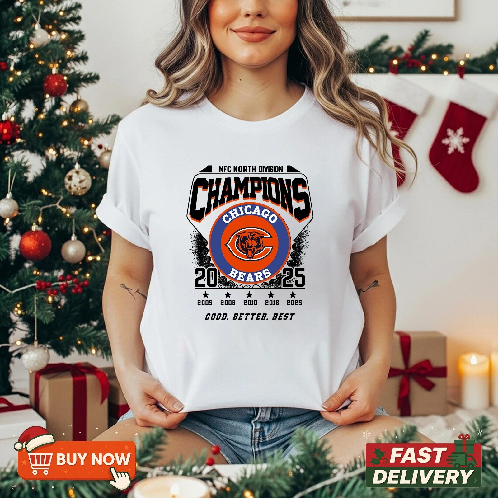 Chicago Bears NFC North Division Champions 2025 TShirt