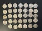34 Washington Quarters 90% Silver Coins $8.50 Face Value Mixed Dates