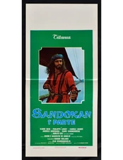 locandina SANDOKAN 1 parte kabir bedi philippe leroy giordana celi solima B334