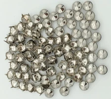 100Pcs 9Mm Cones DIY Leathercraft Metal Punk Studs Rivet Spikes Nailheads (Silve