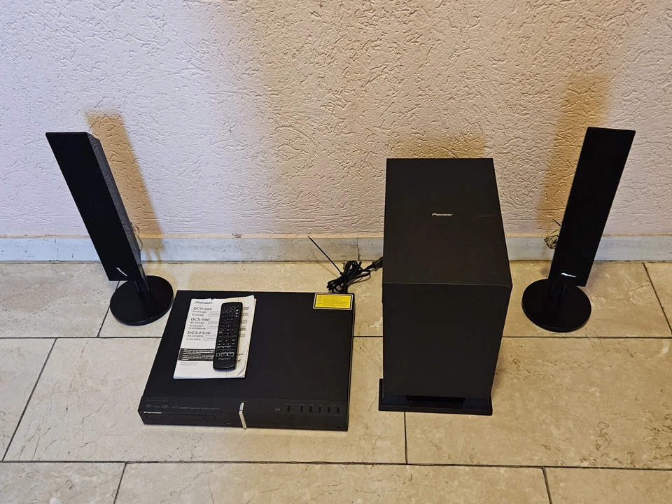 Pioneer Heimkinosystem DVD/CD Receiver, XV-DV30FS, Soundsystem S-DV585, 2x Box