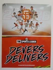 TWO SF GIANTS 2026 SCHEDULE POSTERS-1 "DEVERS DELIVERS" & 1 2026 GIANTS PLAYERS