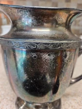 VINTAGE  ANTIQUE SILVERPLATE WATER PITCHER SHEETS ROCKFORD 1875 EPNS 4788