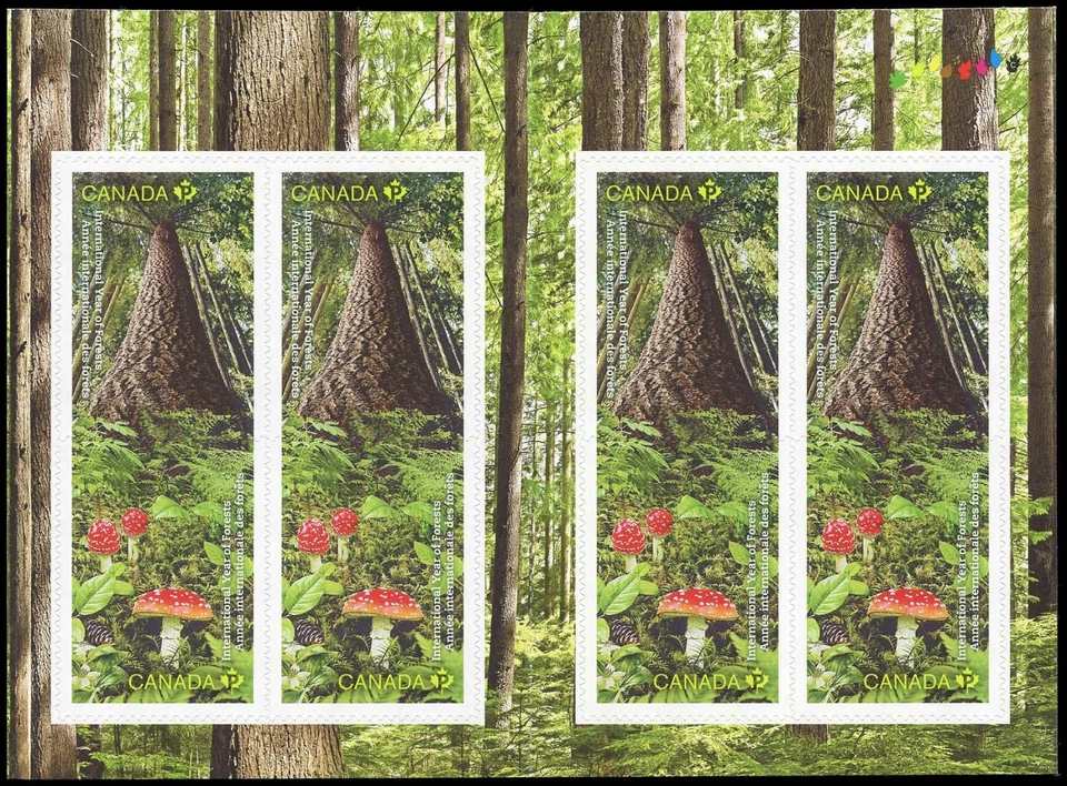Canada Stamps Booklet of 8, International Year of Forests, #2463a, BK452 MNH - Image 2 of 2