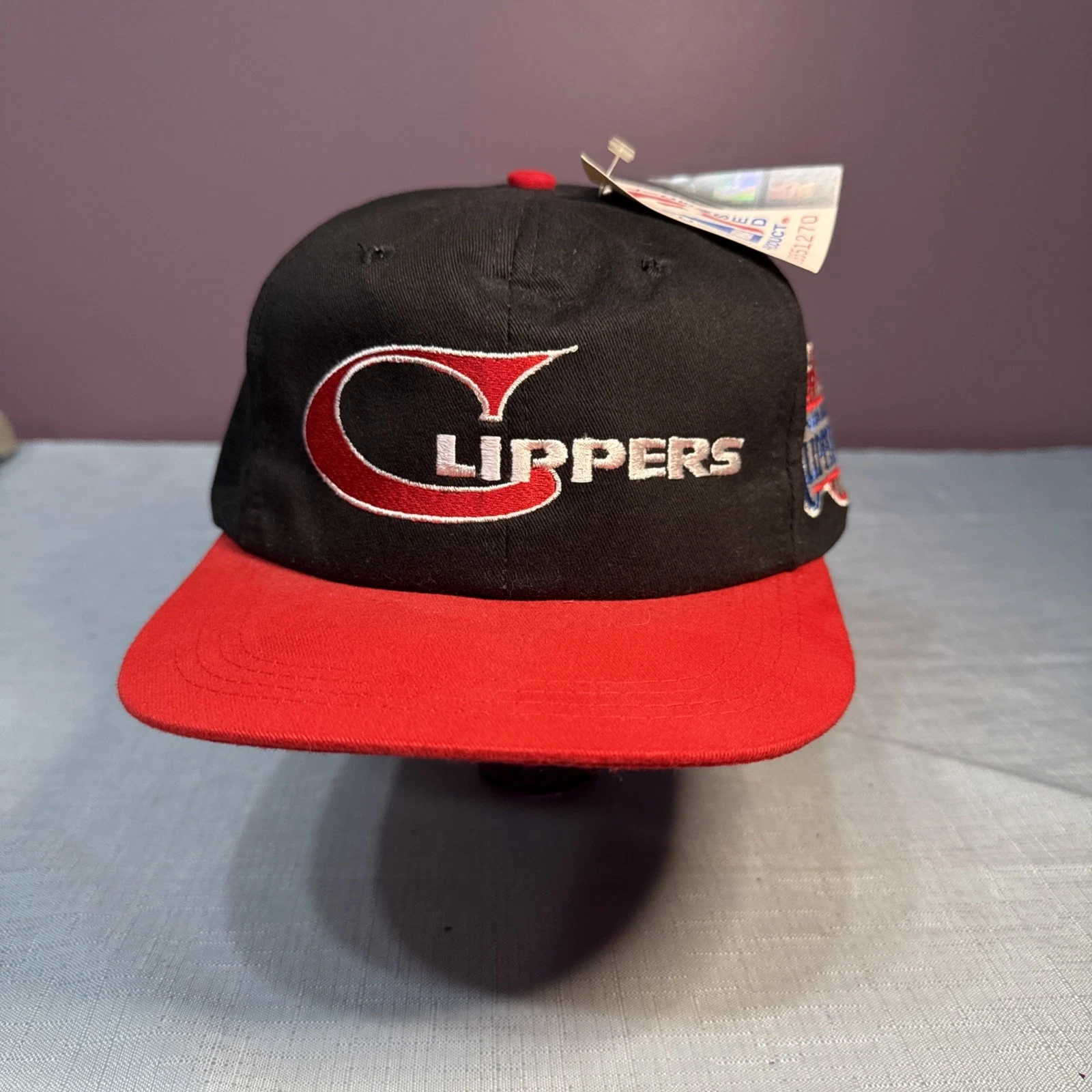Los Angeles Clippers Basketball Hat Ball Cap Red Blue Mens Strapback ADJ