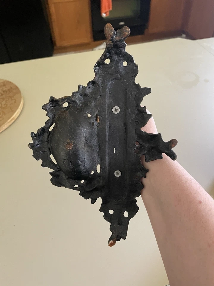 Vintage Victorian Cast Iron Vanity Tabletop Mirror - Image 2 of 4