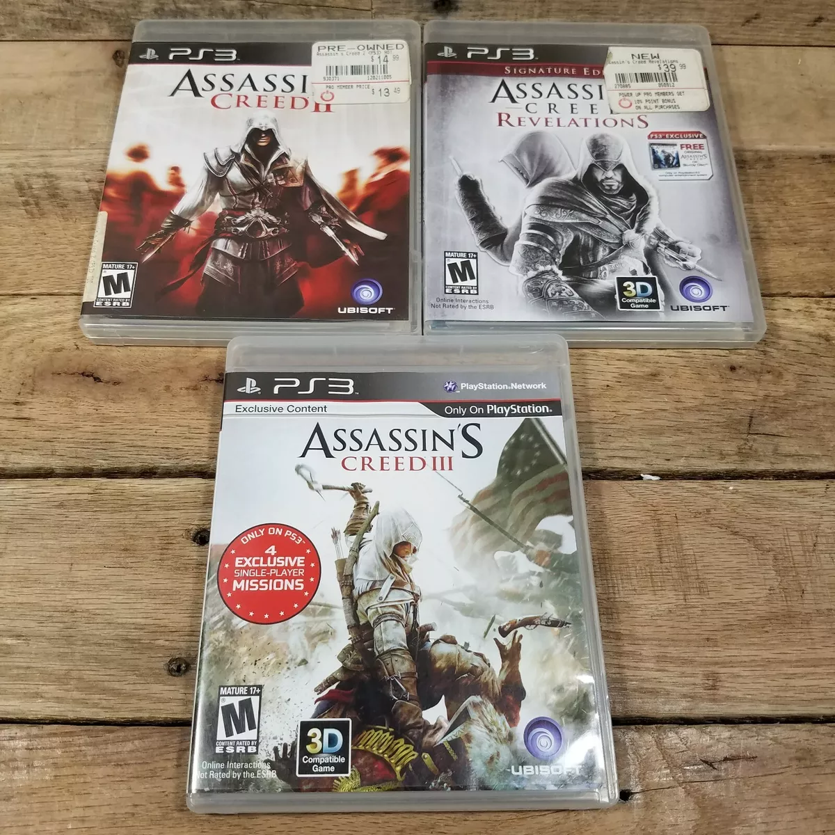 Sony Playstation 3 Assassins Creed Lot 4 Games