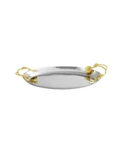 Michael Aram Gold Botanical Leaf Medium Oval Tray (Retail: $295)