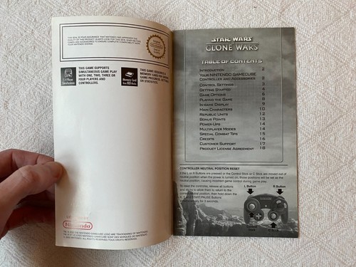 Star Wars The Clone Wars Nintendo Gamecube Manual - UK PAL GC - Tracked - Picture 5 of 7