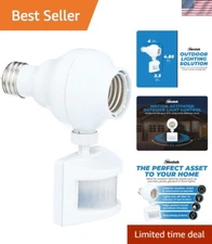 Versatile Motion-Sensing Light: 20ft Detection Zone, Compatible with 150W Bulbs