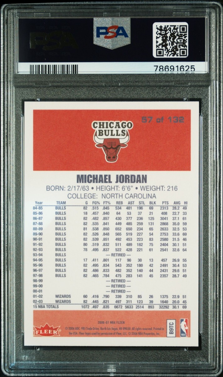 その他 Fleer Michael Jordan DOE PSA 9 Michael Jordan MINT PSA 9 Card 1995 | Chicago Bulls