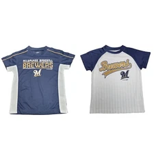 Milwaukee Brewers Kids Youth T-Shirt Perfomance Tee Youth Sizes