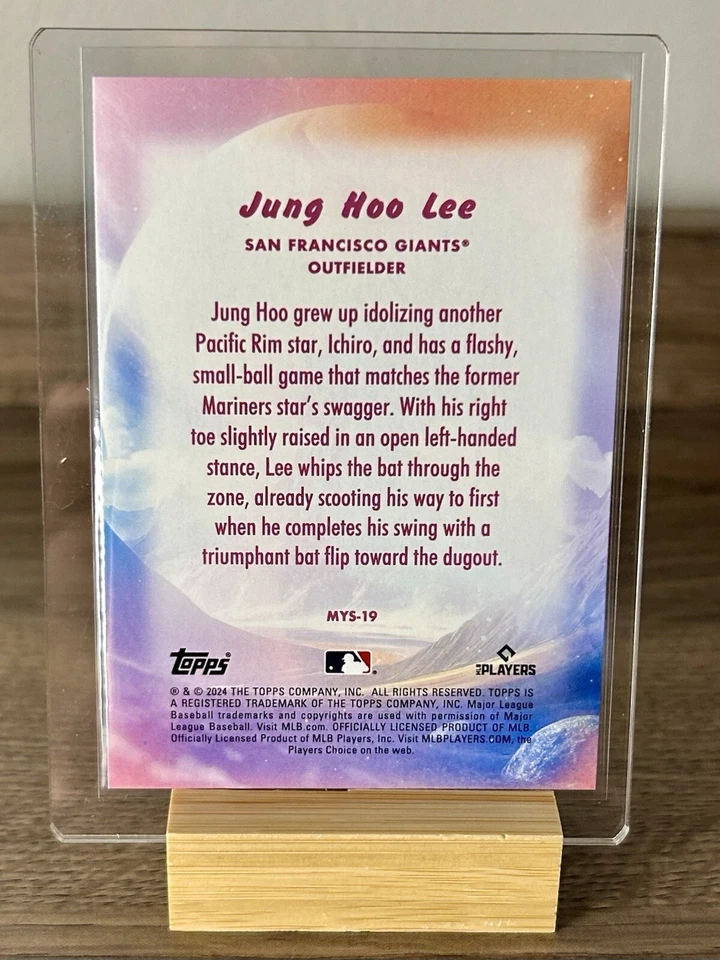 JUNG HOO LEE RC Mystical 2024 Topps Update MYS-19 San Francisco Giants - Image 2 of 2