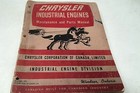 <!--F#f_0-->1953 CHRYSLER INDUSTRIAL ENGINES Factory Workshop Manua & Parts List RARE<!--F/-->