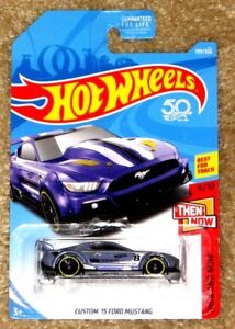 Hot Wheels  Custom '15 Ford Mustang Purple Then & Now
