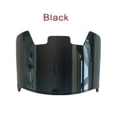 BLACK Full Size Football Helmet Visor, Eye Shield With Quick Clips 