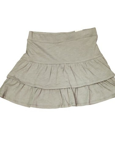 NWT Justice Girl's Gray Ruffle Skorts, Sz 8 - Picture 2 of 4