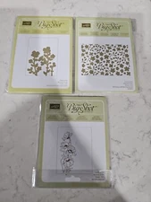 Stampin Up Sizzix Big Shot Wildflower Meadow, Spring Flowers Etc Embossing 