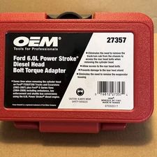 OEM TOOLS Head Bolt Torque Adapter  Ford 6.0L Power Stroke Diesel Engines 27357