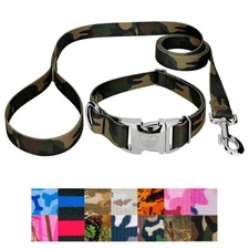 Country Brook Petz® Premium Dog Collar and Leash - Camouflage Collection