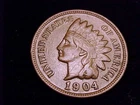 1904  Indian Head Cent,  a strong  Fine in Grade.