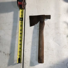 2 Vintage Carpenter's Roofing Half Hatchet  Hard Board Pole Hammer Head Axe