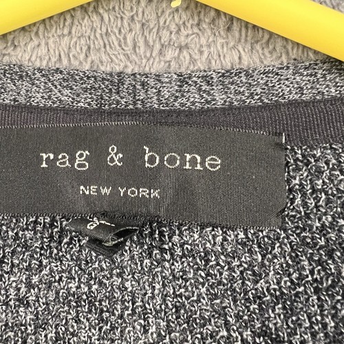 Rag & Bone Mens Long Sleeve Henley Shirt Size Large Heather Gray merino wool dad - Picture 5 of 10