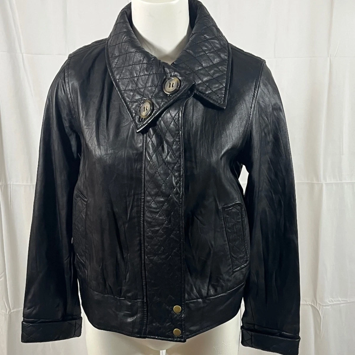 Mike & Chris Leather Outer Shell Black Coats, Jackets & Vests for