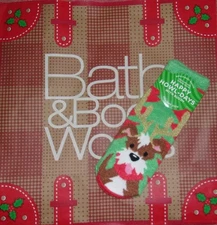 Bath & Body Works Happy "Howl-Days BUDDY" Green Shea-Infused Socks Non-Skid New
