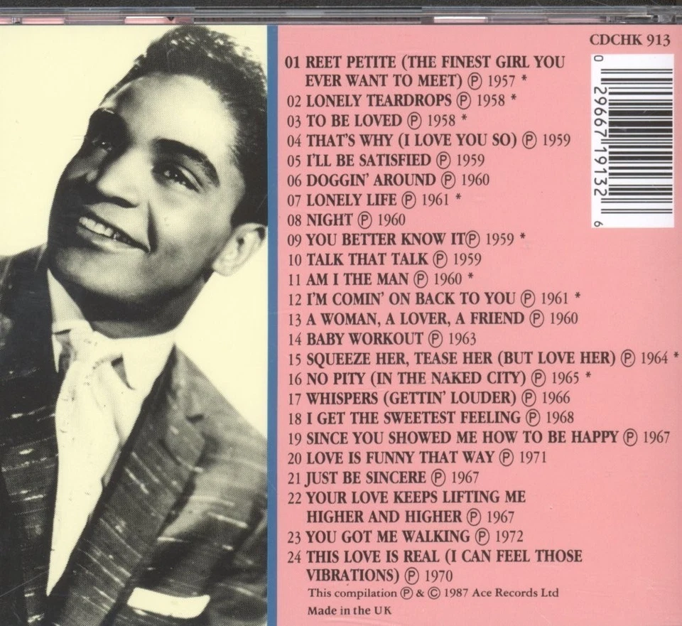 Jackie Wilson Very Best Of CD UK Ace 1987 CDCHK913 - Bild 2 von 3