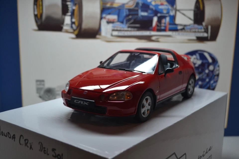OTTO MODELS - HONDA CRX VTi DEL SOL - RED  - 1:18 SCALE RESIN MODEL CAR OT415 - Image 3 of 4