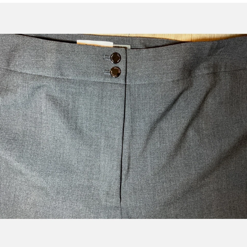 Excellent Condition Calvin Klein 24W Charcoal Gray Traditional Fit Pants Plus Sz - Image 3 of 4