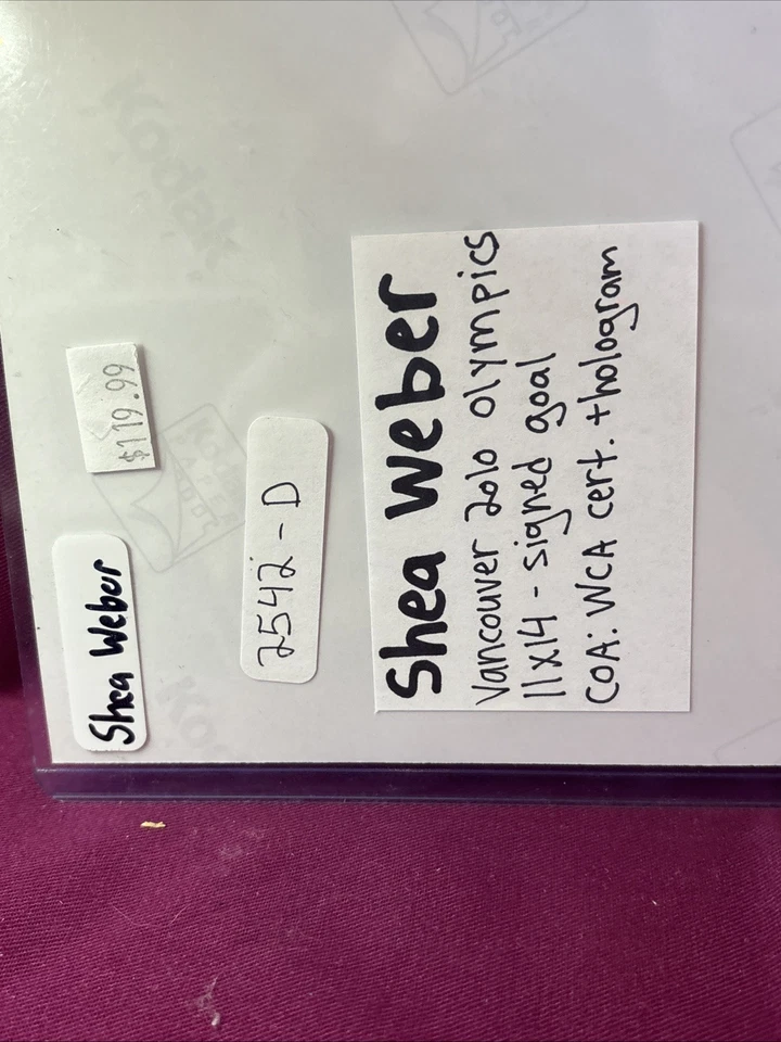 Фотография команды Канады с автографом Ши Вебера с сертификатом подлинности - Изображение 4 из 4