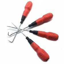4-Piece Precision Pick and Hook Set for Car Auto Oil Seal O-Ring Removal