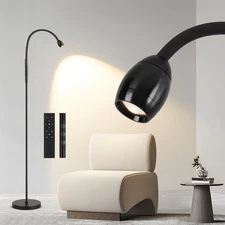 Adjustable Gooseneck LED Beam Floor Lamp, Standing Reading Lamp with Flexible...
