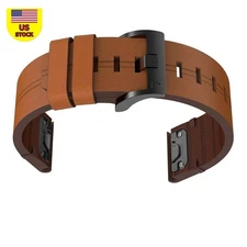 Replacement Leather Wristband Watch Strap Band For Garmin Fenix 5 Fenix 6 Pro J