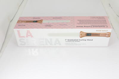 La Sirena Tourmaline Graduated Barrel 1'' Premium Curling Iron ROSE GOLD U37A