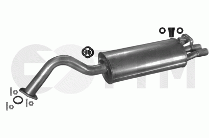 Silencieux Arriere+ pour AUDI 100 A6 2.6 2.8 150/174cV 1991-1997 - Imagen 1 de 1