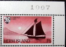 HERM ISLAND 1969 GH 1969-04 SHIPS "CUTTER OF 1810"  -  MNH