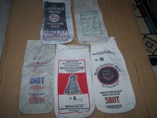 Vintage shot bags (rare), True Flite, Winchester-Western,Black Diamond lot of 5