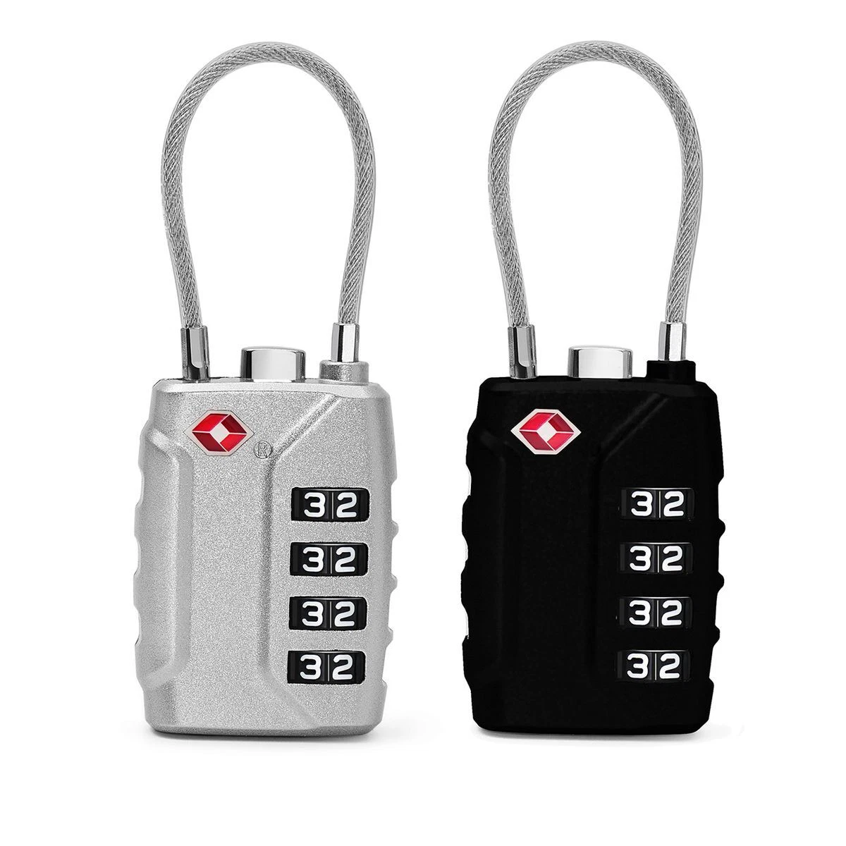 EGFirtor 3 cifre colorato mini codice password combinazione lucchetto valigia per bagagli da viaggio serratura intelligente serratura antifurto con chiave  30